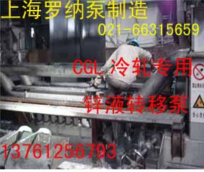 CGL鍍鋅機(jī)組專(zhuān)用鋅液泵,冷軋鋅泵,自動(dòng)鋅液輸送
